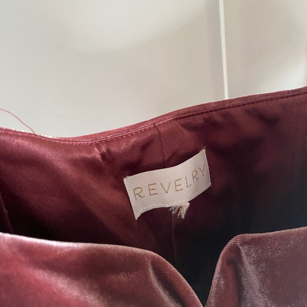 Revelry Ariel Convertible Velvet Dress Dusty Rose